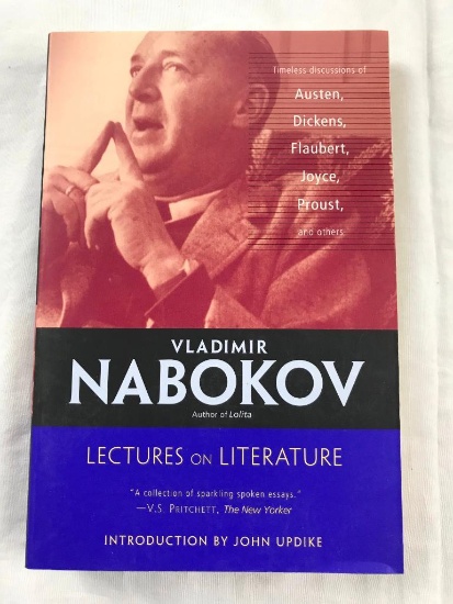 1980 "Vladimir Nabokov: Lectures on Literature" with Intro by John Updike HARDCOVER