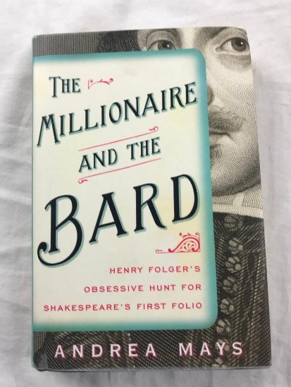 2015 "The Millionaire and the Bard" by Andrea Mays HARDCOVER