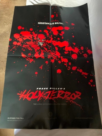 2011 Legendary promo poster ~ FRANK MILLER'S HOLY TERROR