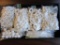 Large lot of white costume jewelry plastic beads various styles and sizes