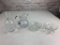 Lot of 4 Crystal Pieces- 2 dishes, vase and Pitcher