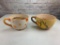 Lot of 2 Pottery Planters Large Tea Cups