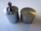 Two 100g metal weights