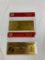 Lot of 2 Plated Foil Novelty Notes Gold Banknotes $1 and $1000