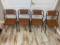 Lot of 4 Matching Cushioned Folding Chairs