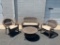 Brown wicker patio furniture Set-2 Chairs, Loveseat and Table