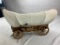 Large Wooden Canvas Covered Pioneer Wagon Western Decor