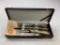 Samurai Cutlery 3 Piece Carving Set In Gift Case Forged Stainless Steel