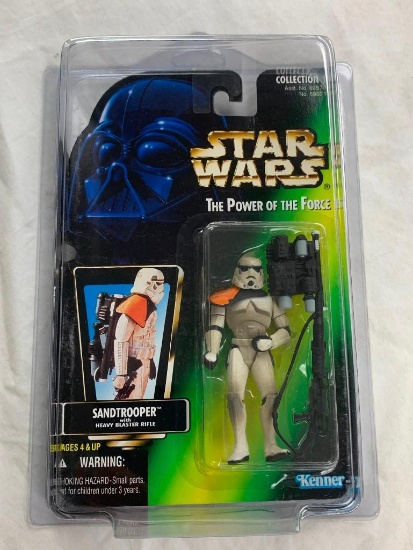 STAR WARS 1996 The Power Of The Force SANDTROOPER Action Figure NEW with case