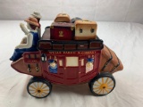 WELLS FARGO & COMPANY U.S. MAIL Stagecoach Ceramic COOKIE JAR 2011