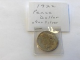 1922 US 90% Silver Peace Dollar