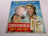 Vintage advertising poster Chesterfield Cigarettes Featuring The Corbett Twins, Jean and Joan