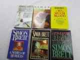 Lot of 6 Simon Brett Murder Mystery Novels HARDCOVER