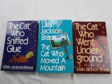 Lot of 3 mystery novels by Lilian Jackson Braun HARDCOVER