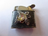 Vintage Collectible Evans Lighter with Crystal Fly Accent