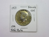 1971 24K Gold Plated Kennedy Half Dollar