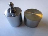 Two 100g metal weights