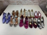 Lot of 7 Women's High Heel Fashion Shoes Size 6.5 and 7