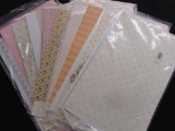 Large lot of dollhouse wallpaper sheets