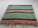 Vintage, worn Native American blanket 90x55