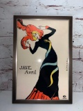 Toulouse Lautrec French Jane Avril Framed Wall Art Print