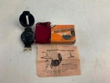 Vintage Lensatic Engineer Directional Compass with case and original box