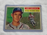 JOE ADCOCK Milwaukee Braves 1956 Topps Baseball Card #320