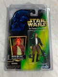 1997 STAR WARS Power Of The Force BESPIN HAN SOLO Action Figure Hologram Foil on Green Card NEW