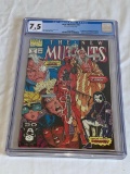 THE NEW MUTANTS #98 Marvel Comics 1991 CGC 7.5 White pages First Deadpool