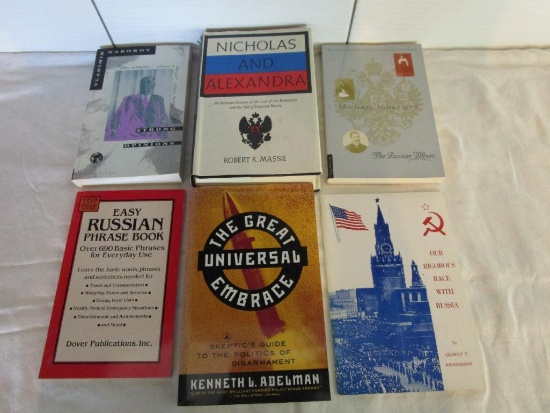 Lot of 6 Paperback and Hardcover Books About Russia