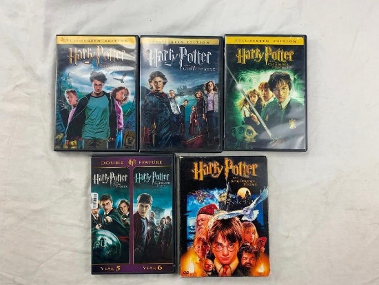 Lot of 6 HARRY POTTER DVD Movies