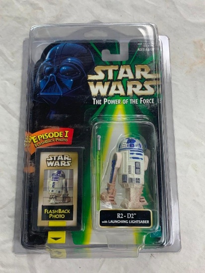 STAR WARS Power of the Force R2-D2 Action Figure Flashback NEW with case 1998