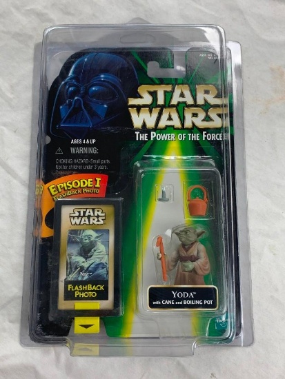 STAR WARS Power of the Force YODA Action Figure Flashback NEW with case 1998