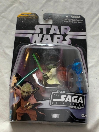 Star Wars The Saga Collection YODA Action Figure NEW Attack Of The Clones