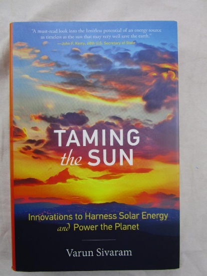 2018 "Taming the Sun" by Varun Sivaram HARDCOVER