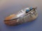 Sterling with turquoise stone feather brooch 13.78g total weight