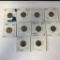 Lot 10 US Wheat Pennies 1 Cent Coins; 1909 - 1948S