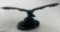 Vintage Cast Iron Bald Eagle On Green Marble Base 18