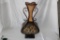 Large Metal Vase for Dry Arraingements very nice 26x12