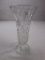 Decorative cut glass flower vase