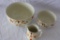 Set 1950s Mid century Halls Jewel Tea Superior bowls and creamer