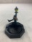 Vintage Wilton Products Drunk On Street Light Cast Iron Ashtray