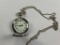 Silver Tone Quartz Pocket Watch with Chain
