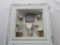 Bathroom-themed decor shadow box wall hanging