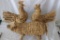 3 Nice Large Reed Style Chickens and Pig