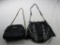 Lot of 2 black purses handbags