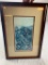 Vintage Whitehead Fox Hunt Framed Print Matted English Fox Hound Dogs Horses