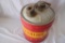 Vintage 5 gallon metal gas can with handle