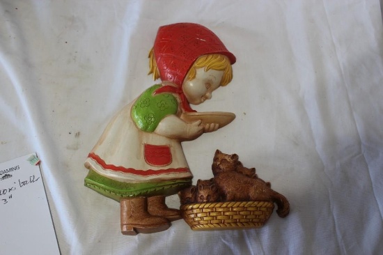 Cute Vintage Kitchen Wall Hanging 1972
