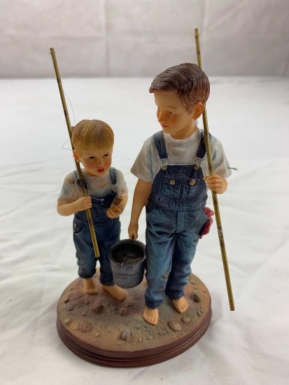 Mama Says Take Care Of Your Brother Figurine Kathy Andrews Fincher - Fishing